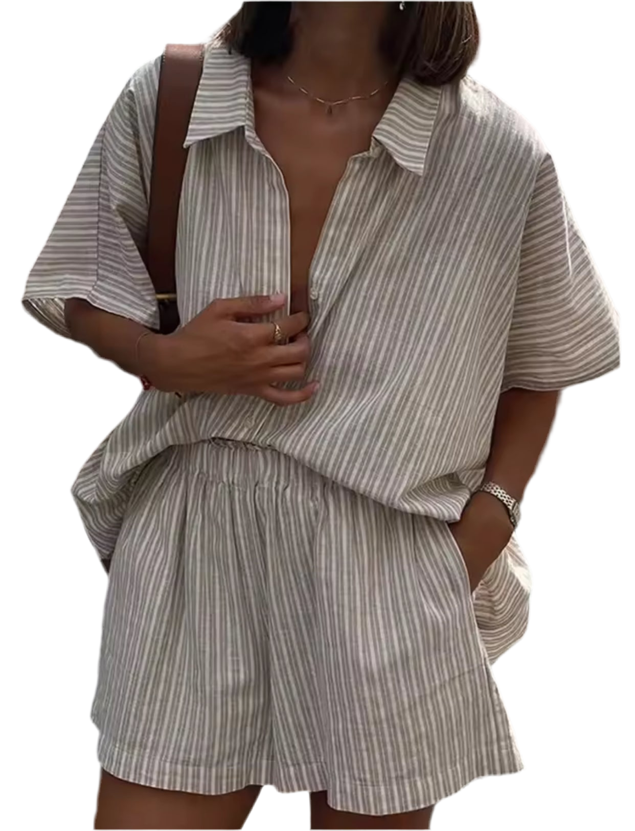 Simple Stripes Shirt Sets