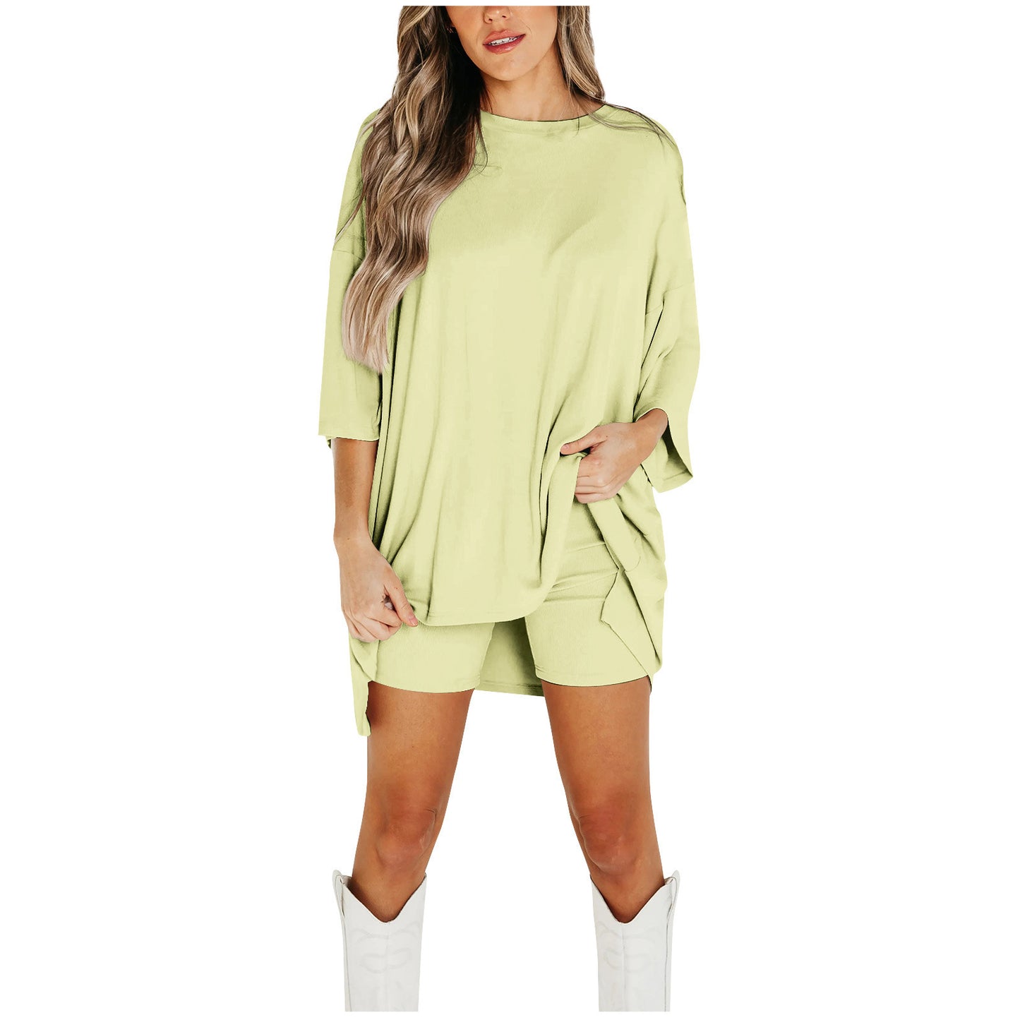 Women’s Short-sleeved T-shirt And Slim Tight Pants