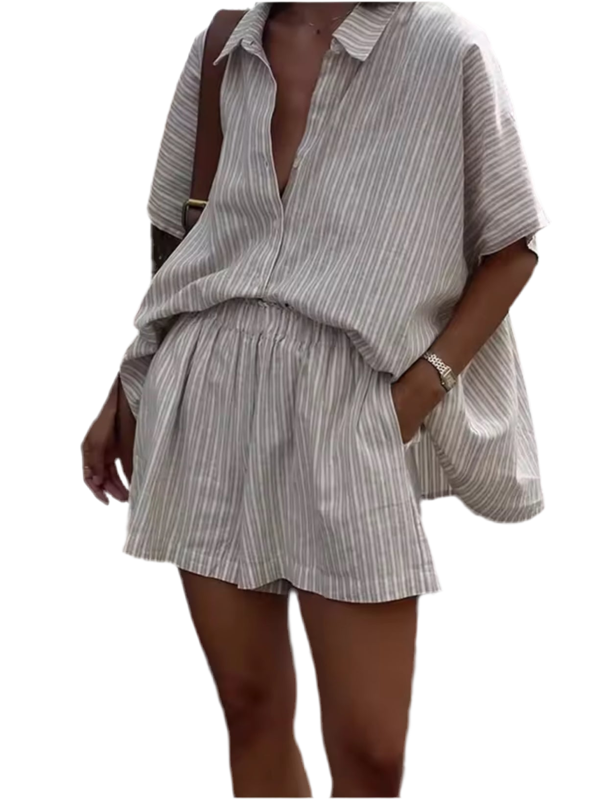 Simple Stripes Shirt Sets