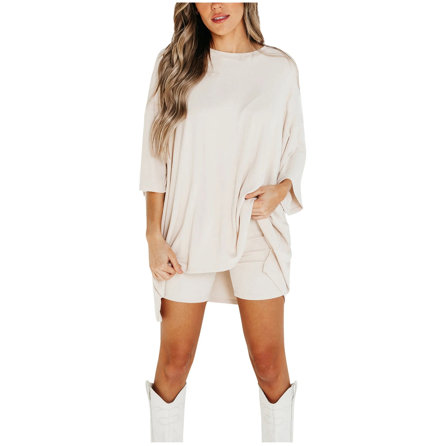 Women’s Short-sleeved T-shirt And Slim Tight Pants