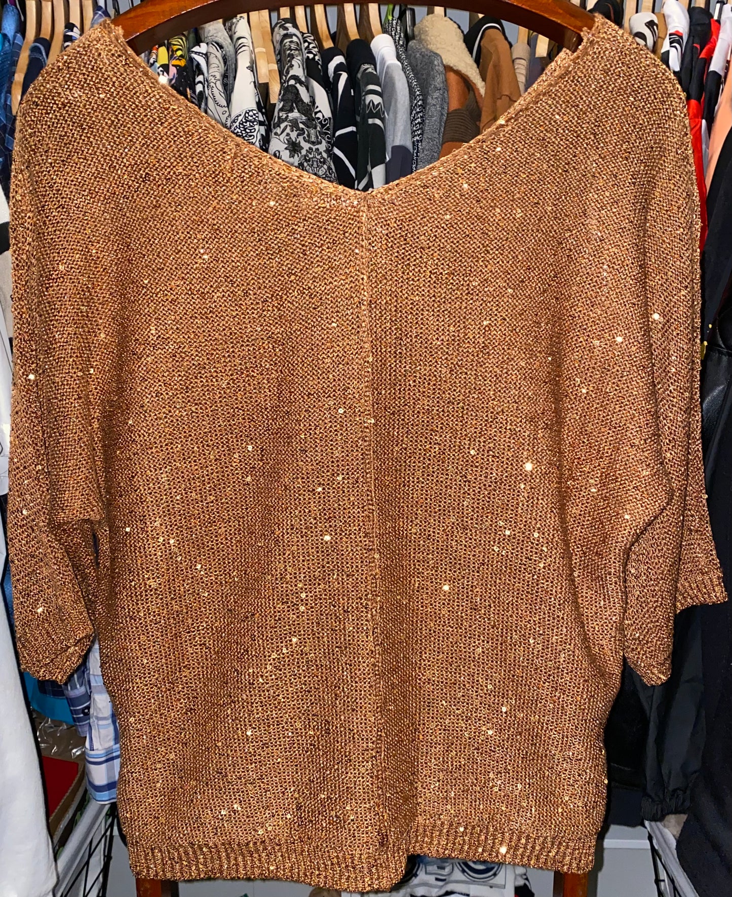 WD•NY Gold Sparkle Sweater