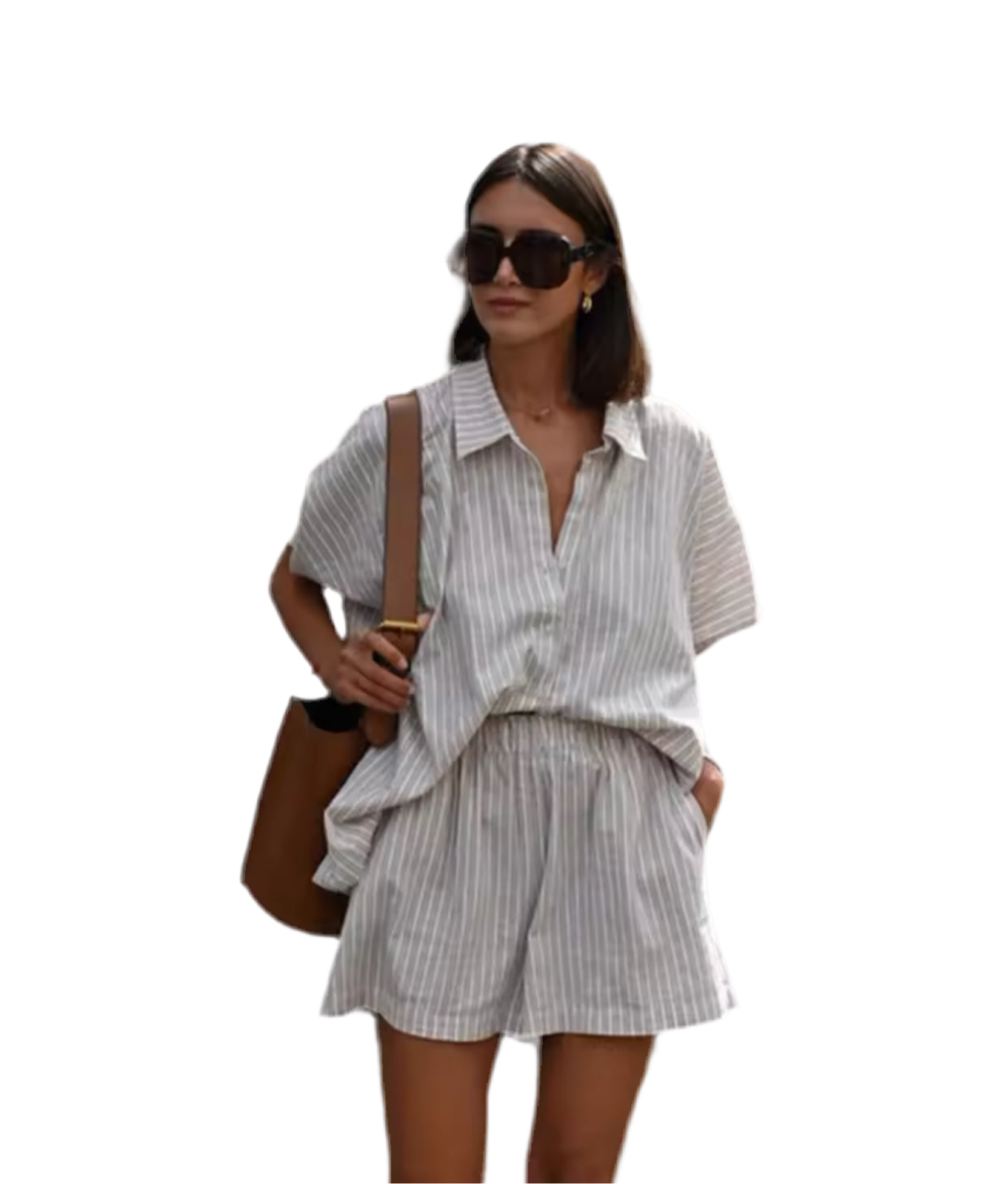 Simple Stripes Shirt Sets