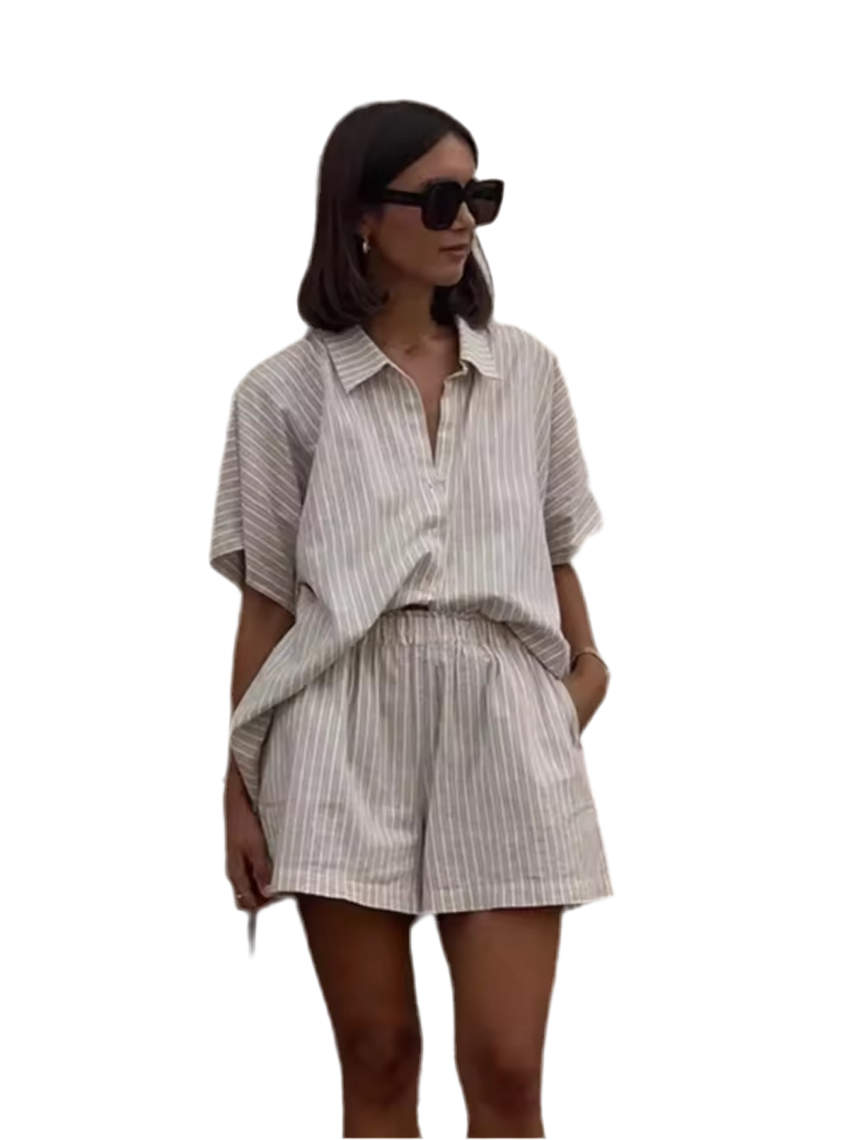Simple Stripes Shirt Sets