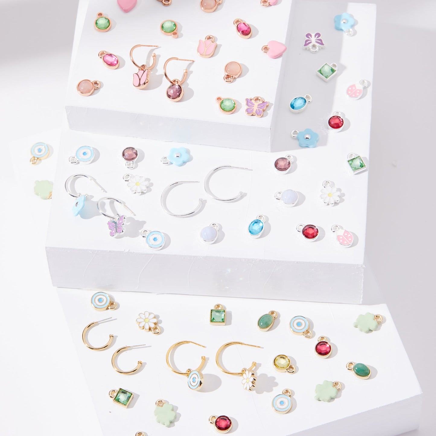 Tulip Hoop Earring Charm