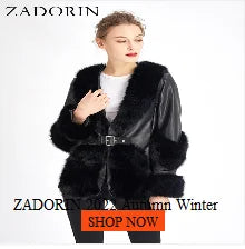 ZADORIN Mink Coats Autumn Winter Fluffy Black Faux Fur Coat Women Elegant Thick Warm Faux Fur Jackets For Women 2024 Tops