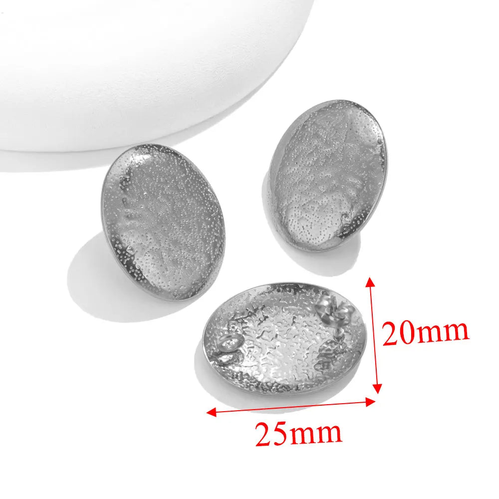 10pcs PVD Gold Plated Stainless Steel Earrings Stud Connectors For Jewelry Making DIY Earring Hooks Posts Jewelry Materials Bulk