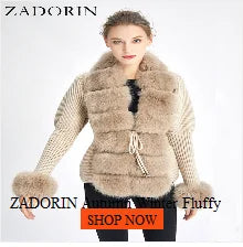 ZADORIN Mink Coats Autumn Winter Fluffy Black Faux Fur Coat Women Elegant Thick Warm Faux Fur Jackets For Women 2024 Tops