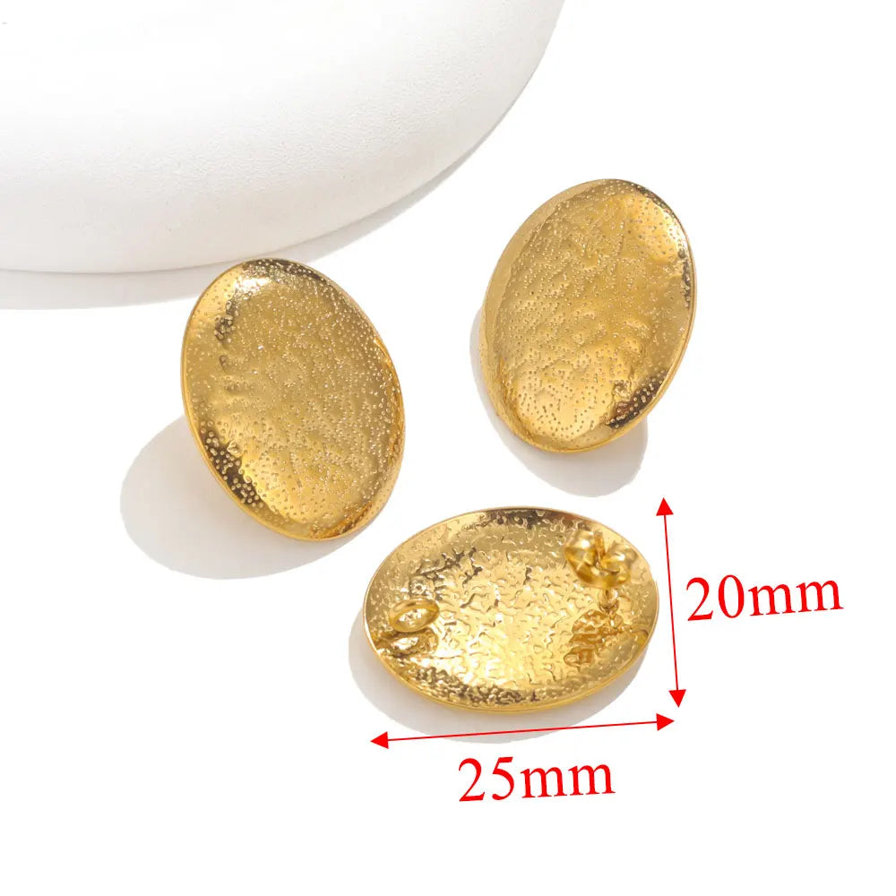 10pcs PVD Gold Plated Stainless Steel Earrings Stud Connectors For Jewelry Making DIY Earring Hooks Posts Jewelry Materials Bulk