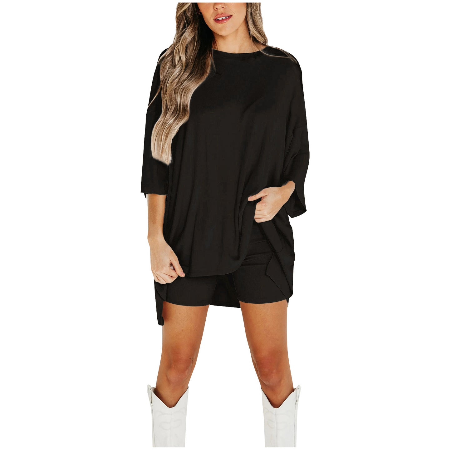 Women’s Short-sleeved T-shirt And Slim Tight Pants