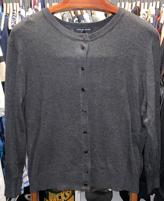 Cable & Gauge Grey Button Up Cardigan