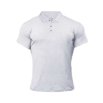 Sports Polo Shirt Summer Short-sleeved Tops Men's Short-Sleeved Polo Shirt Solid Color Men's T-Shirt Summer Casual Comfortable Men's Clothing