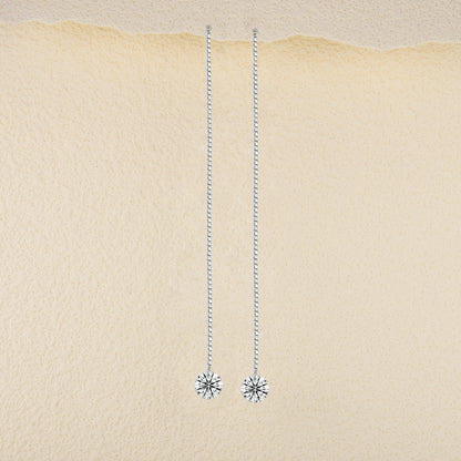 Top-quality Moissanite Luxury And Fashionable Light Luxury Jewelry Silver Stud Earrings S925 Silver Plated Platinum