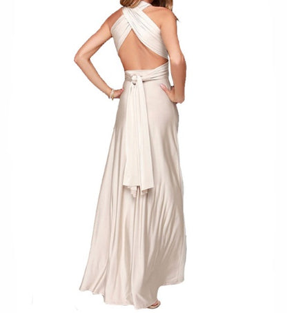 Women's Sexy Long Party Dress Club Floor-Length Summer Backless Bandage Maxi Dress Multiway Bridesmaids Boho Women Dress Vestidos