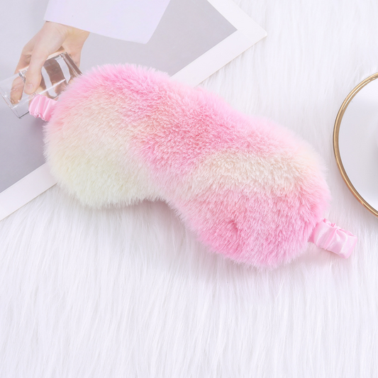 Rabbit Fur Eye Mask