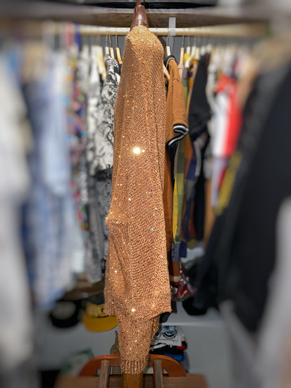 WD•NY Gold Sparkle Sweater