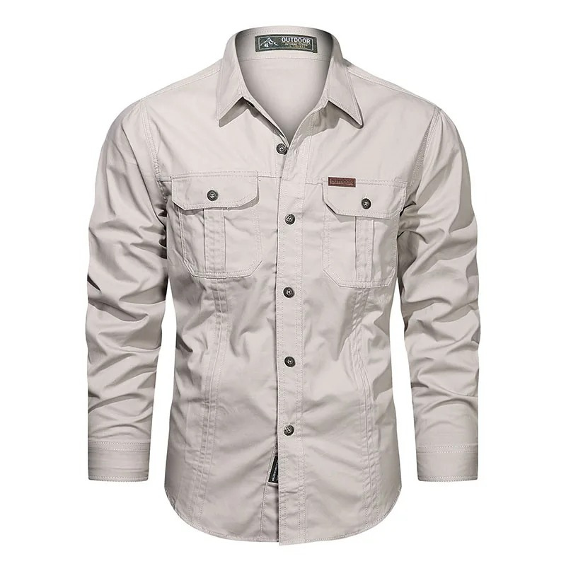 Men's Long Sleeve Cargo Shirt