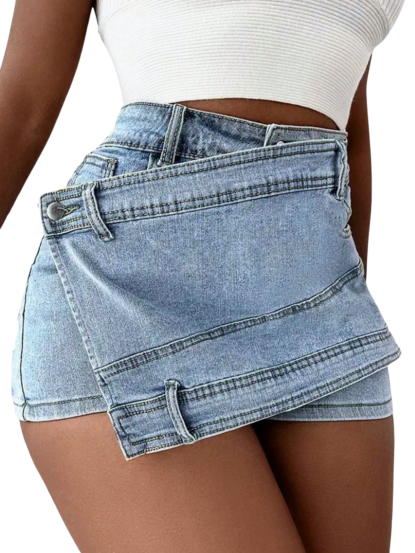 Denim Mini Skort