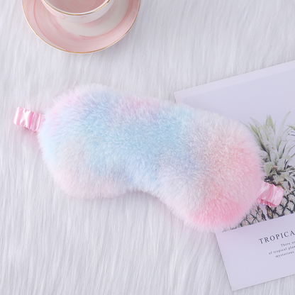 Rabbit Fur Eye Mask