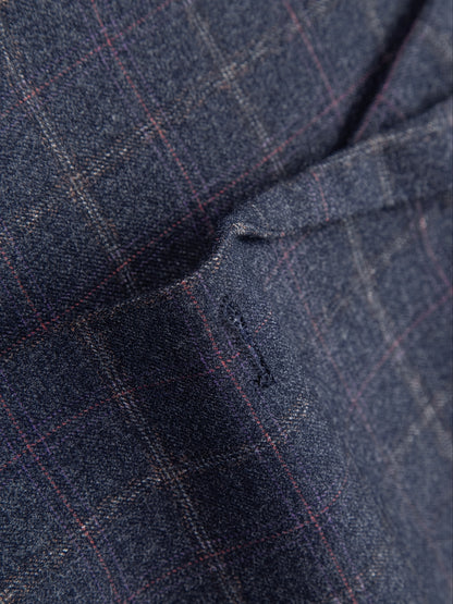 Men's 3pcs Gingham Suit Set, Casual Lapel Collar, Regular Fit, Long Sleeve, Non-Stretch Woven Viscose 26%, Polyester 74%, All Seasons, Includes Vest, Shirt, Pants - 290gsm Fabric Weight