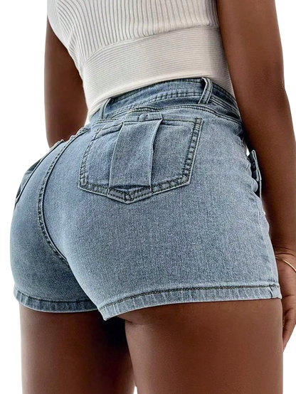 Denim Mini Skort