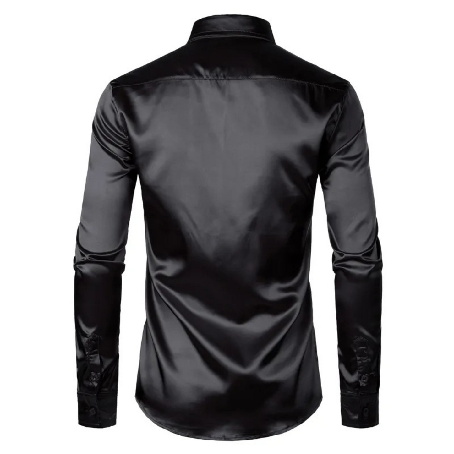 Luxury Silk Satin Dress Shirt