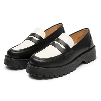 British Style Thick-Soled Loafers