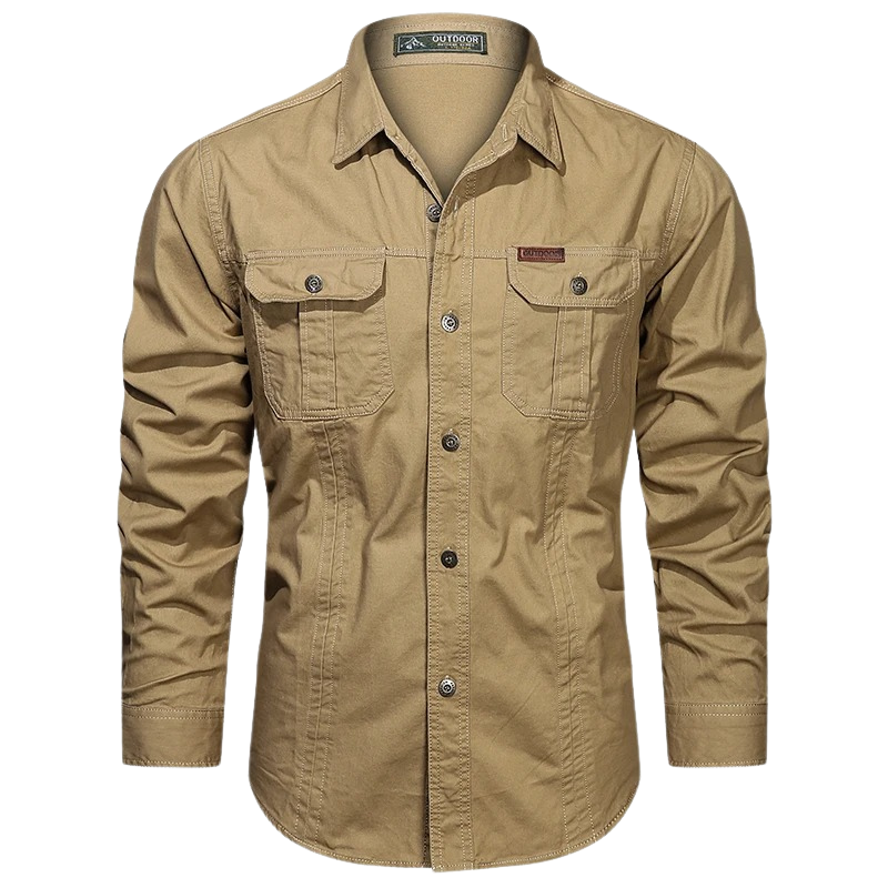 Men's Long Sleeve Cargo Shirt