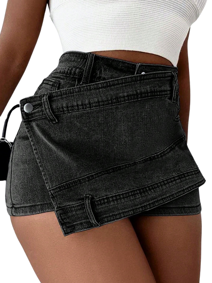 Denim Mini Skort