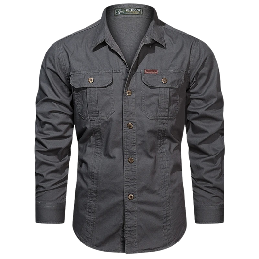 Men's Long Sleeve Cargo Shirt