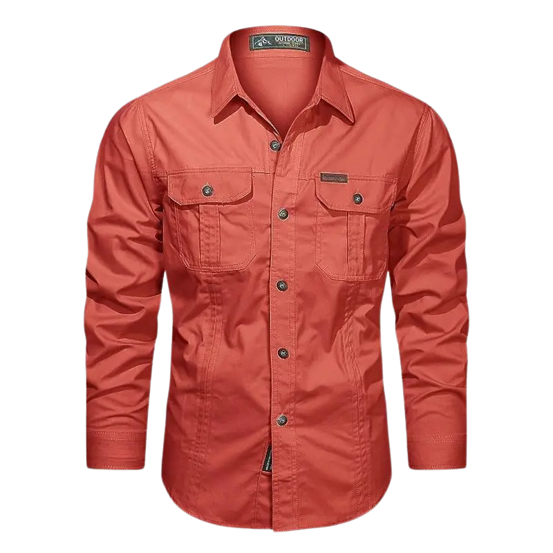 Men's Long Sleeve Cargo Shirt