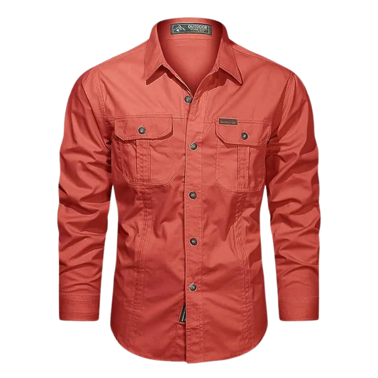 Men's Long Sleeve Cargo Shirt