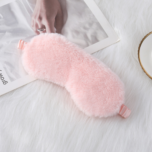 Rabbit Fur Eye Mask