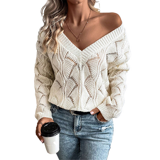 The Chic Hollow Knit Pullover