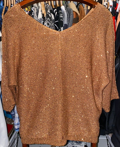 WD•NY Gold Sparkle Sweater