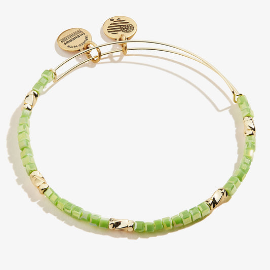 Vibrancy Beaded Bangle, Pear Green