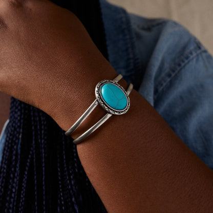 Vintage Turquoise Statement Cuff