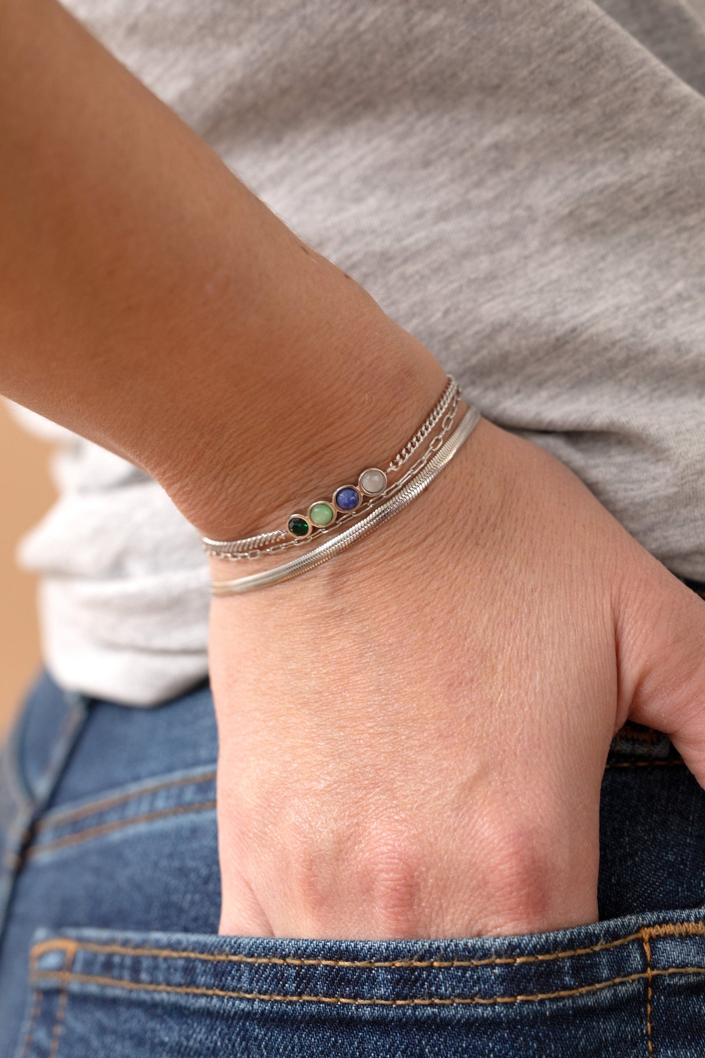 Wife Hidden Message Acrostic Bolo Bracelet