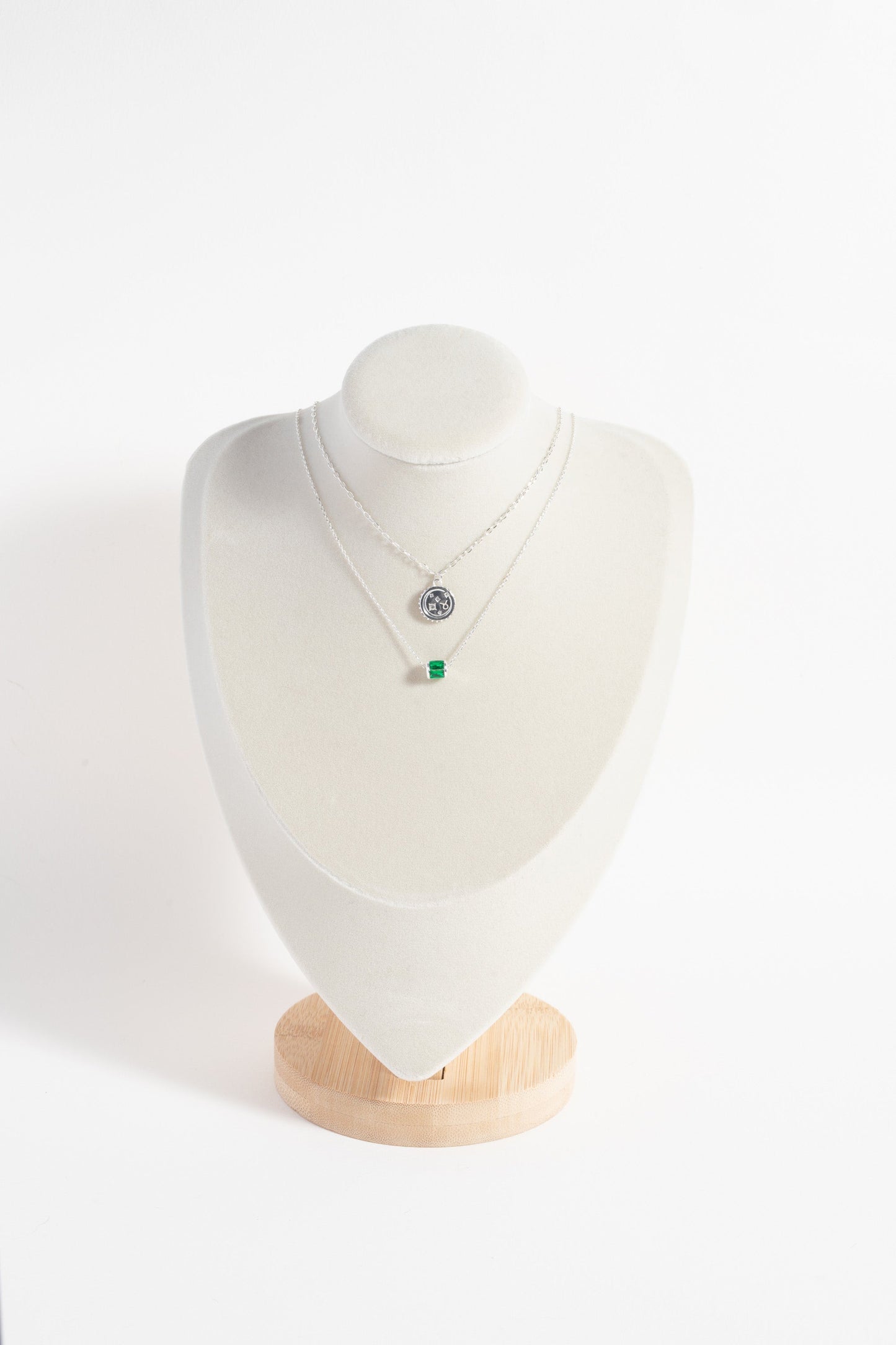 May Birthstone Precious Pendant Necklace