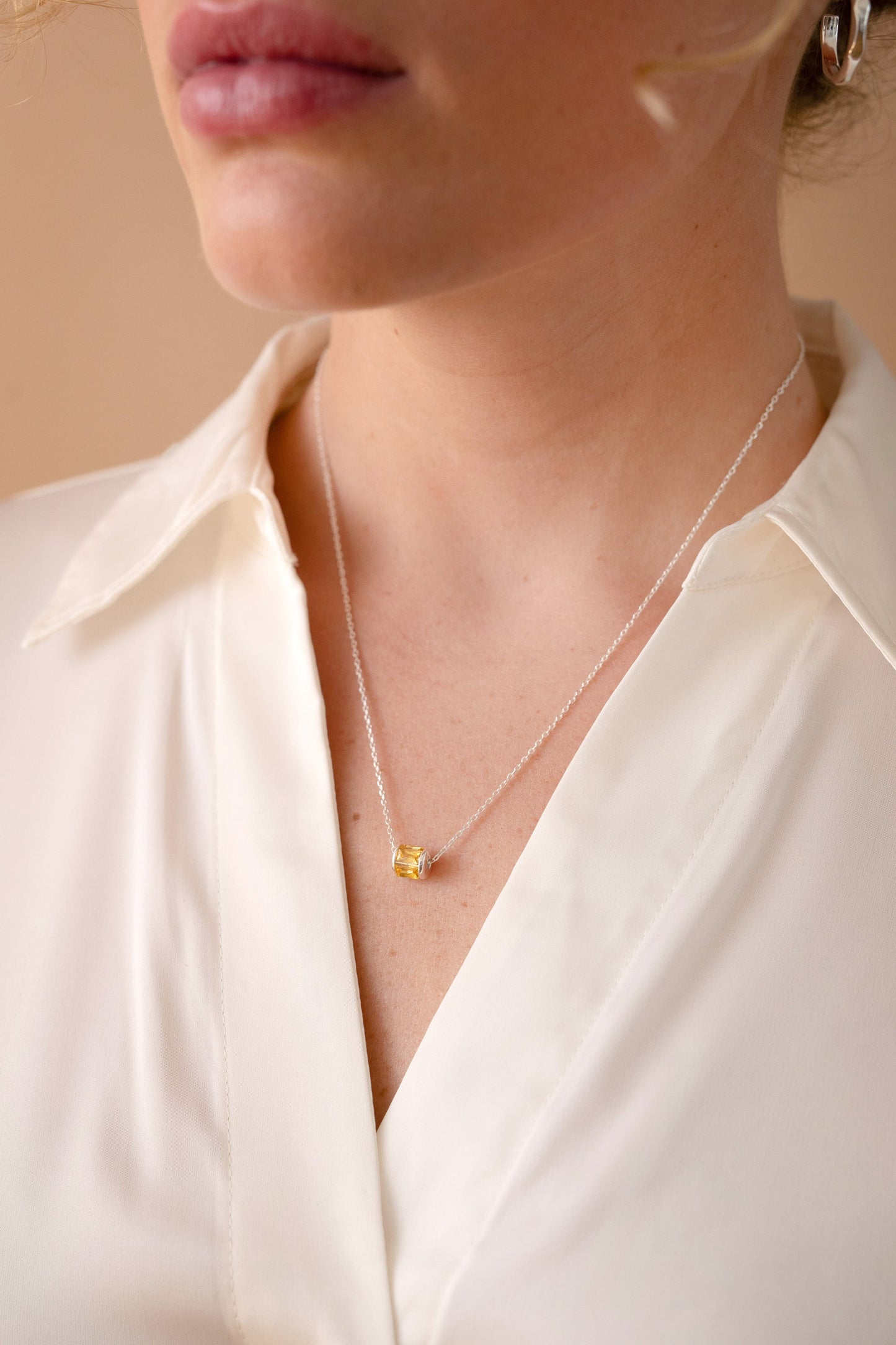 November Birthstone Precious Pendant Necklace