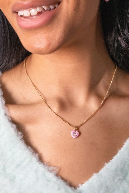 Sweethearts® 'I Luv You' Charm Necklace