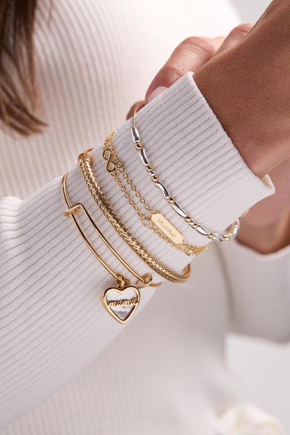 Mamá Infinity Chain Double Strand Bracelet