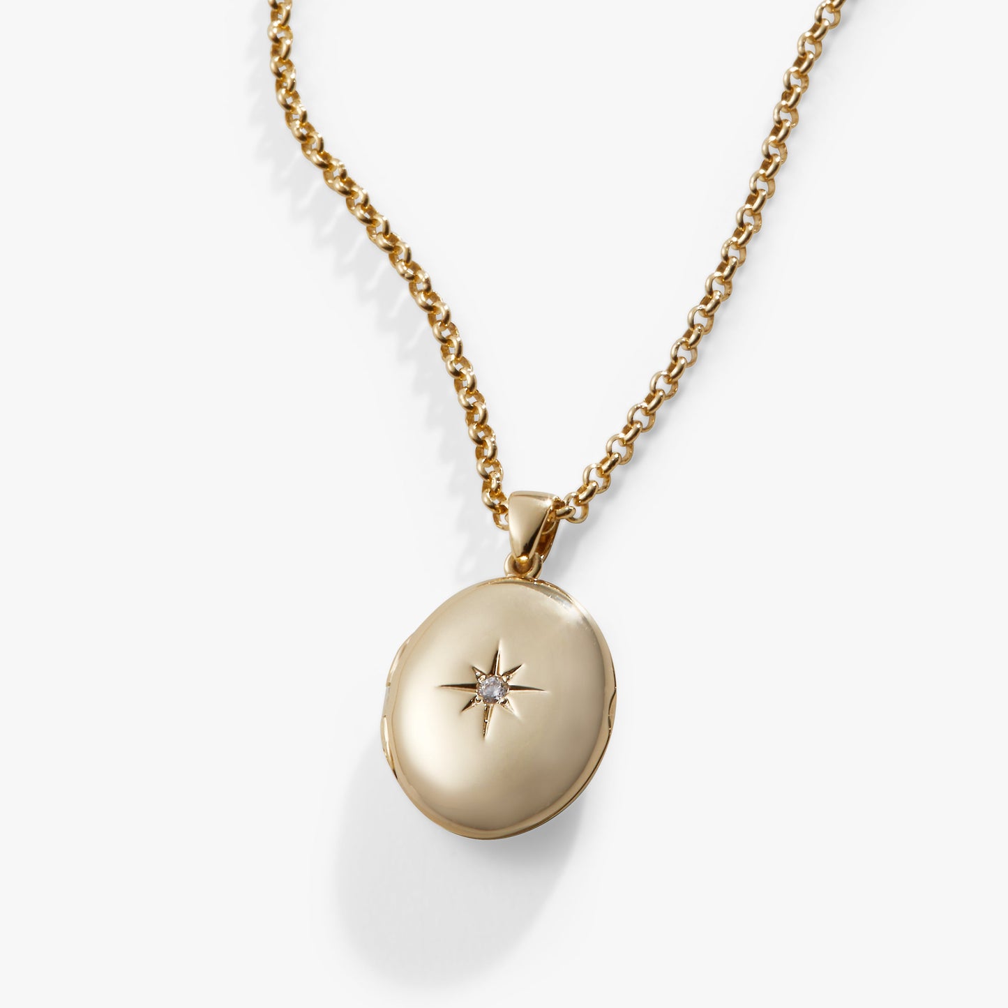 Starburst Locket Necklace