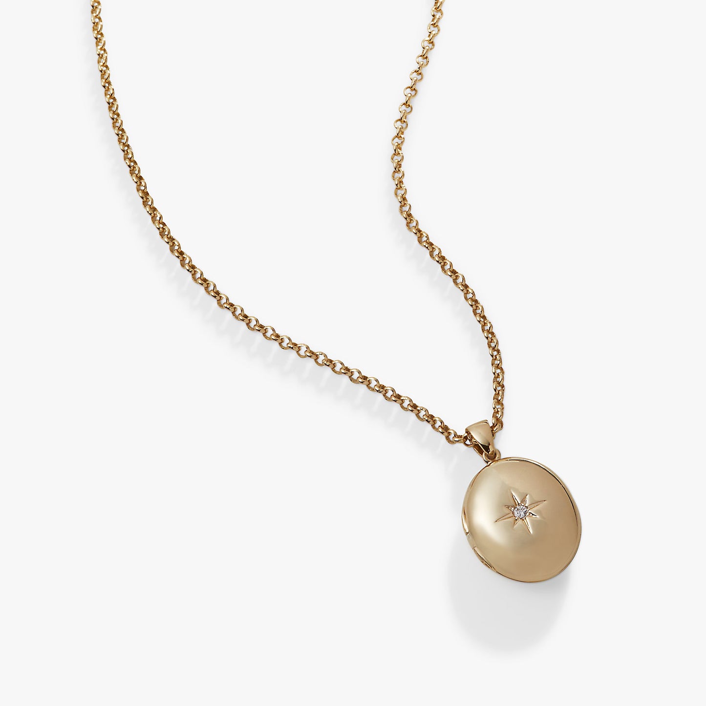 Starburst Locket Necklace