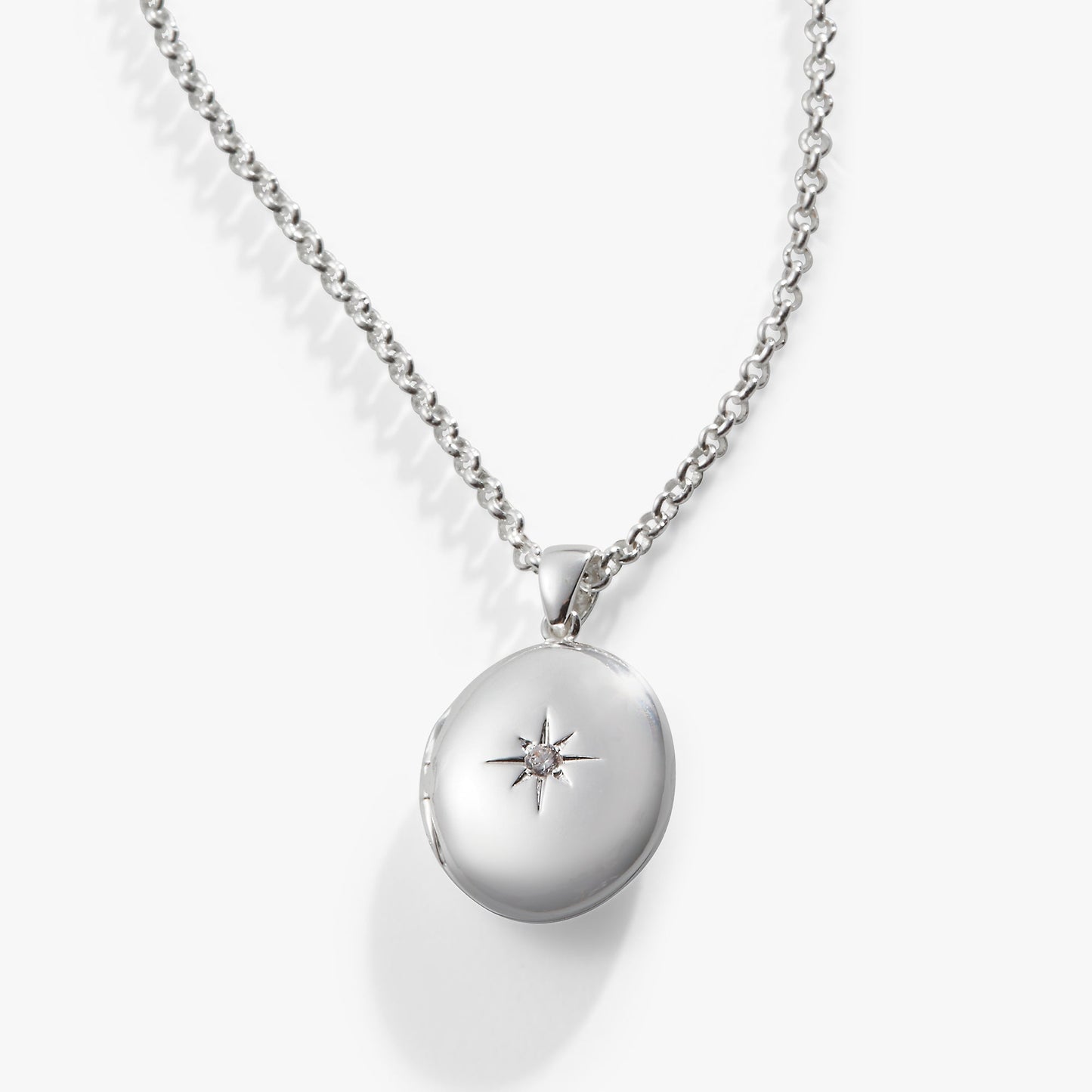 Starburst Locket Necklace