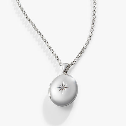 Starburst Locket Necklace