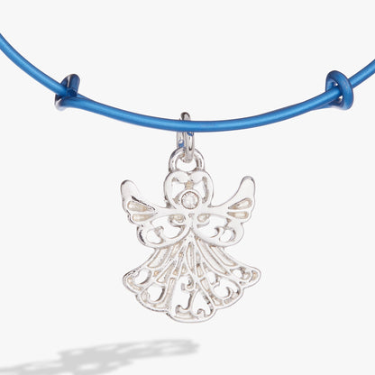 Colorful Holiday Angel Charm Bangle