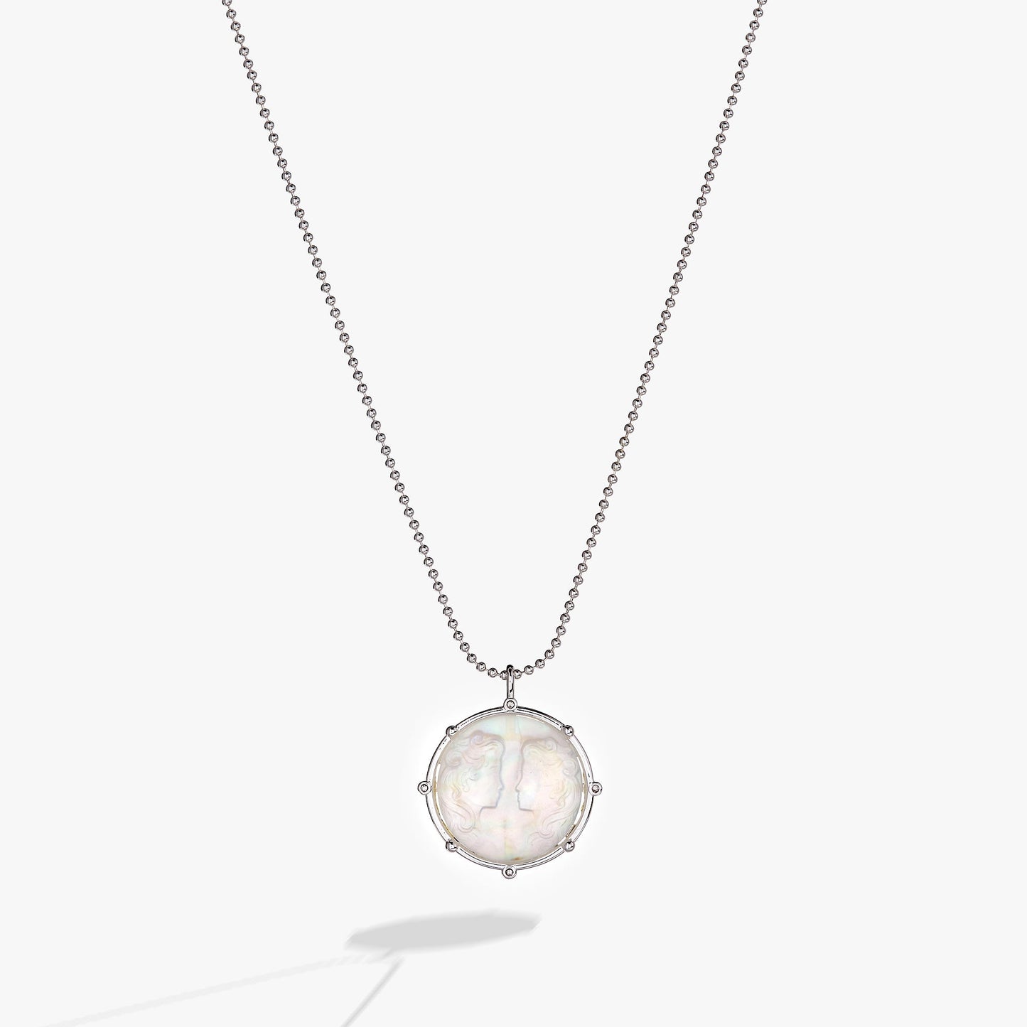 Gemini Zodiac Double-Sided Charm Necklace