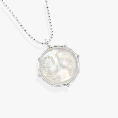 Gemini Zodiac Double-Sided Charm Necklace