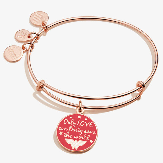 Wonder Woman™ 'Love Can Save The World' Charm Bangle