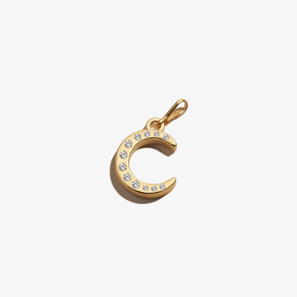 Pavé Moon Charm